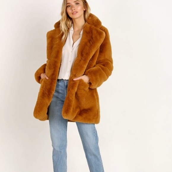 Apparis Eloise Faux Fur Teddy Chestnut 